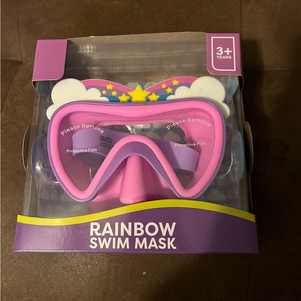 Aqua2ude Rainbow🌈Girls'👧🏻Novelty Wonder Swim🏊‍♀️Mask🥽